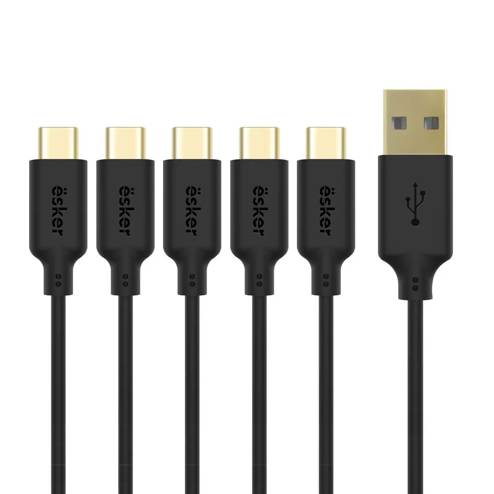 esker USB-AtoC fast charging data cable 5 pieces 1.5M