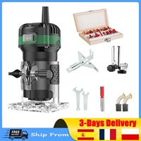 Woodworking Milling Engraving Hand Wood Edge Router Trimmer Home DIY Power Tools 800W 6 Speed Electric Trimming Machine 33000rp