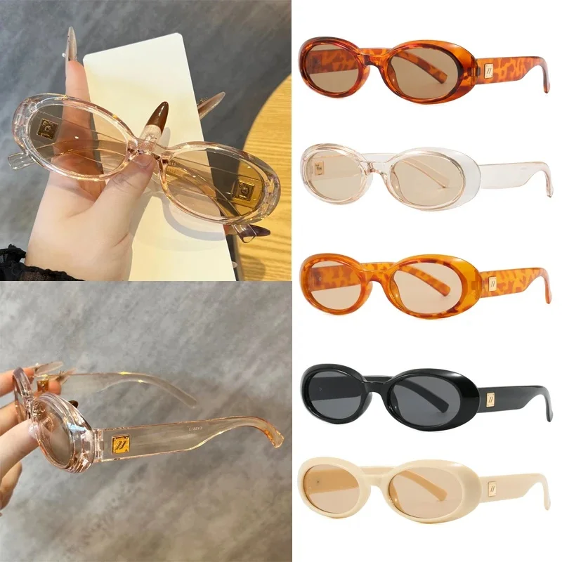 AliExpress Ah-Mee 1/5pcs Retro Oval Sunglasses Women Outdoor Riding Shades UV400 Men Punk Brand Sun Glasses Outdoor Cycling Shades Goggles