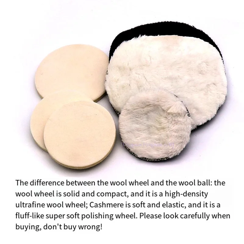 Roda de polimento de lã flocada, disco de moagem de feltro, almofada abrasiva de alta qualidade, 1 peça, 4 polegadas/5 polegadas, 100mm/125mm