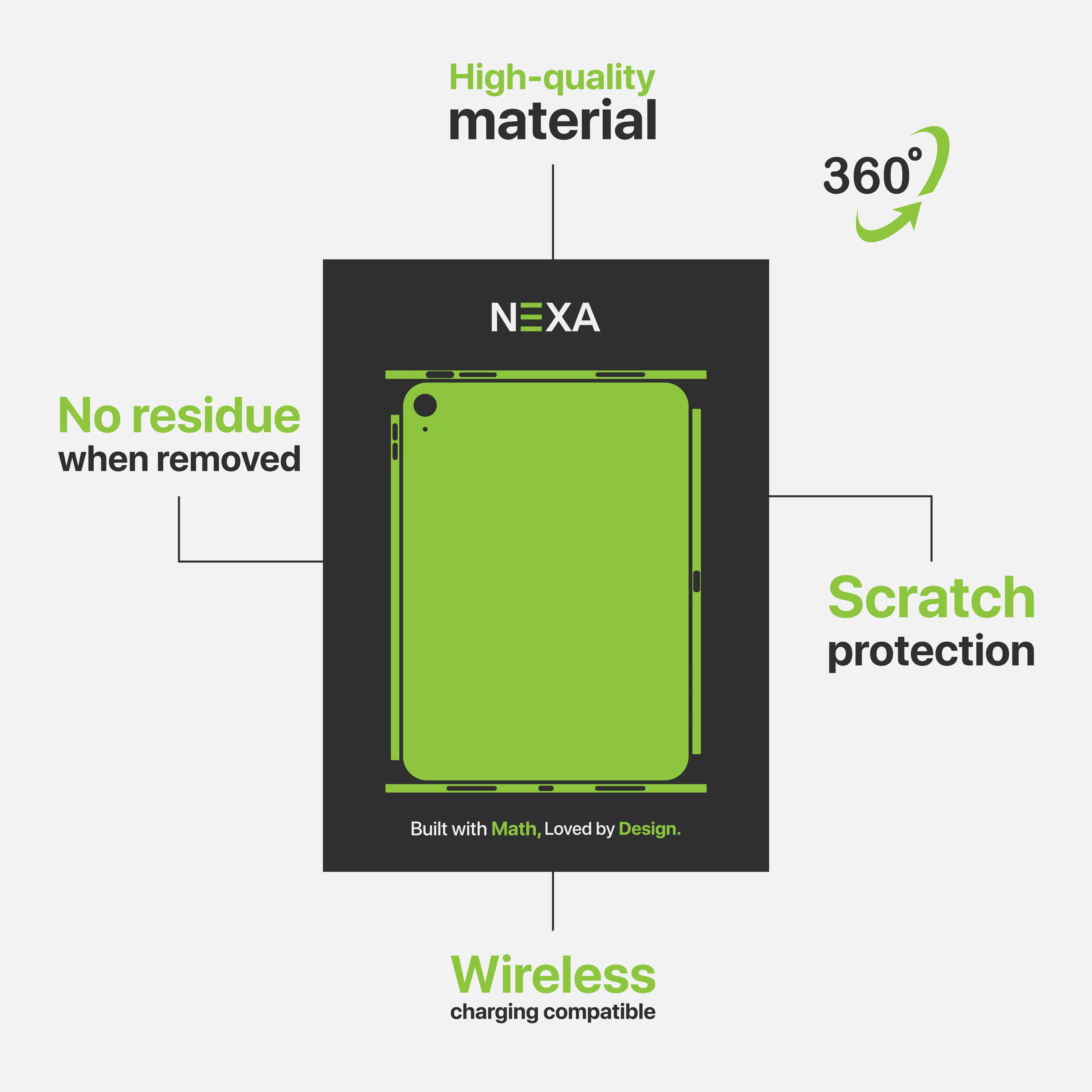 Premium Vinyl Skin Wrap for iPad Pro & Air – Nexa Skins T029 Collection | Color Splash Design | Scratch Protection