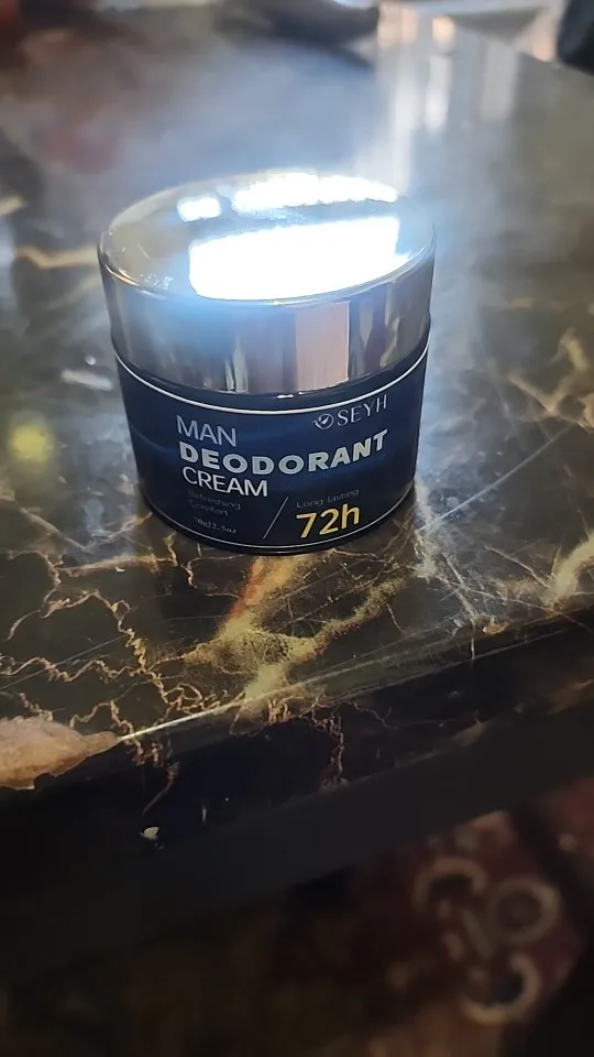 SEYH Men's Antiperspirant Deodorant Cream 70g/2.5oz - 40g/1.4oz Aluminum & Baking Soda Free with Hyaluronic Acid & Niacinamide f photo review