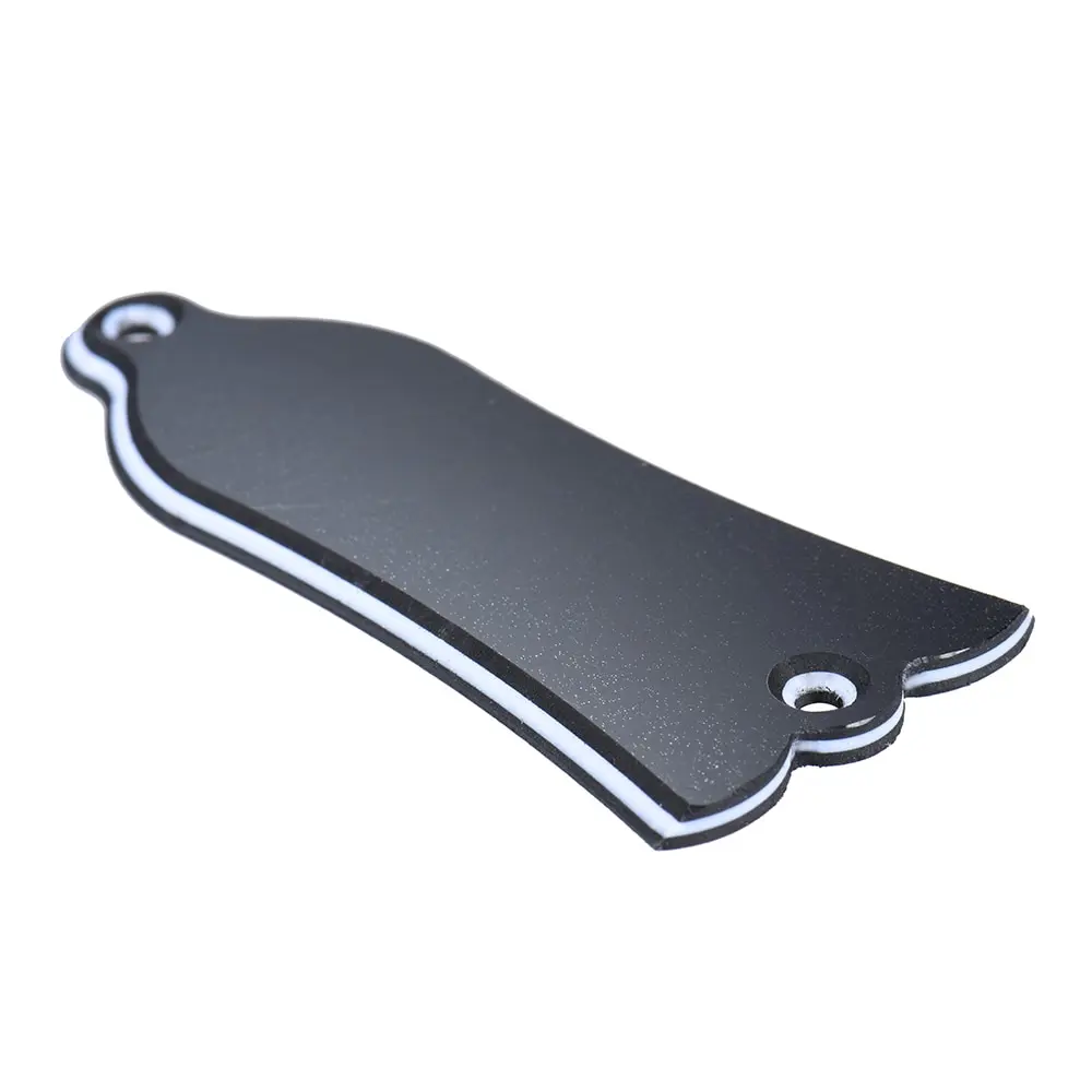Guitar Headstock Cover 2 Holes Bell-shaped PVC Truss Rod Cover Plate Scroll Plate for LP SG Flying V ES Guitar Accessories - view 2
