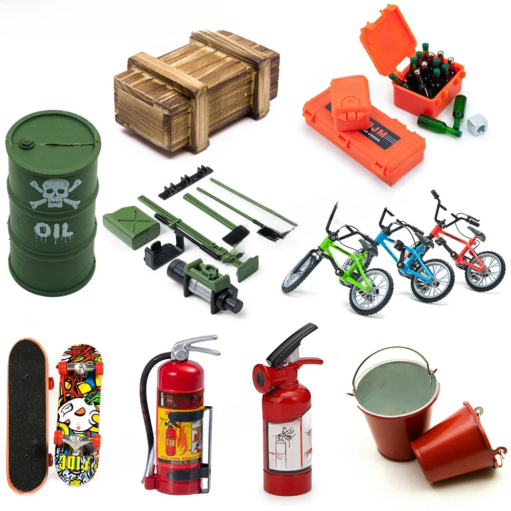 AXSPEED RC voiture simulée outils de décoration accessoires Mini jouets pour 1/10 RC chenille axiale SCX10 90046 TRX4 TRX6 6X6