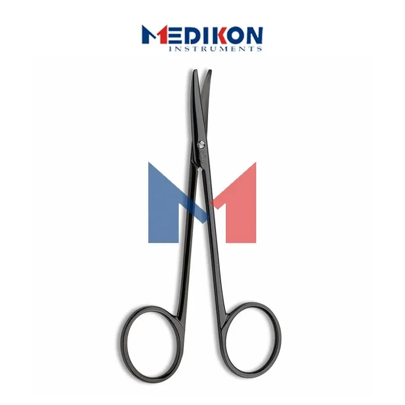 12 pcs Black Ceramic Coated Supercut Baby Metzenbaum Dissecting scissors micro delicate tissue cutting plastic surgery scissors