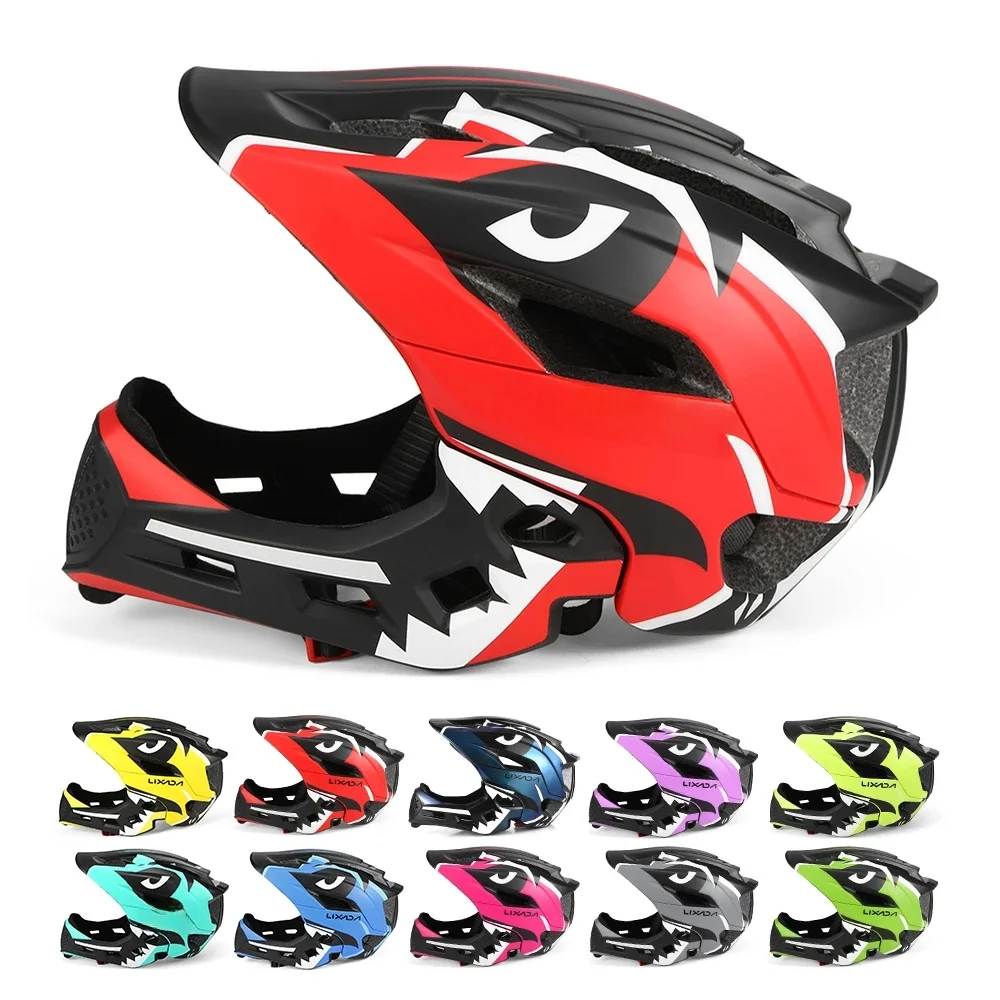 AliExpress LIXADA Lixada Kids Detachable Full Face Bike helmet Children's Sports Child Cycling mtb Motorcycle Skateboarding Roller Skating Helmet