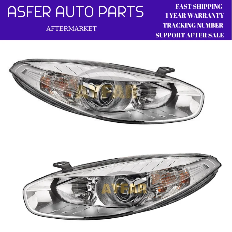 Chromed Motorized Headlight For Renault Fluence New Edition 2014-2017 Left And Right High Quality Oem 260600738R 260101331R