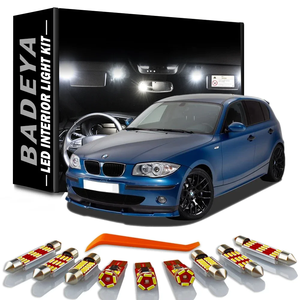 BADEYA pour BMW série 1 E81 E87 E82 E88 F20 F21 2003-2014 Kit d'éclairage intérieur LED pour véhicule Canbus sans erreur ampoules automobiles éclairage de voiture