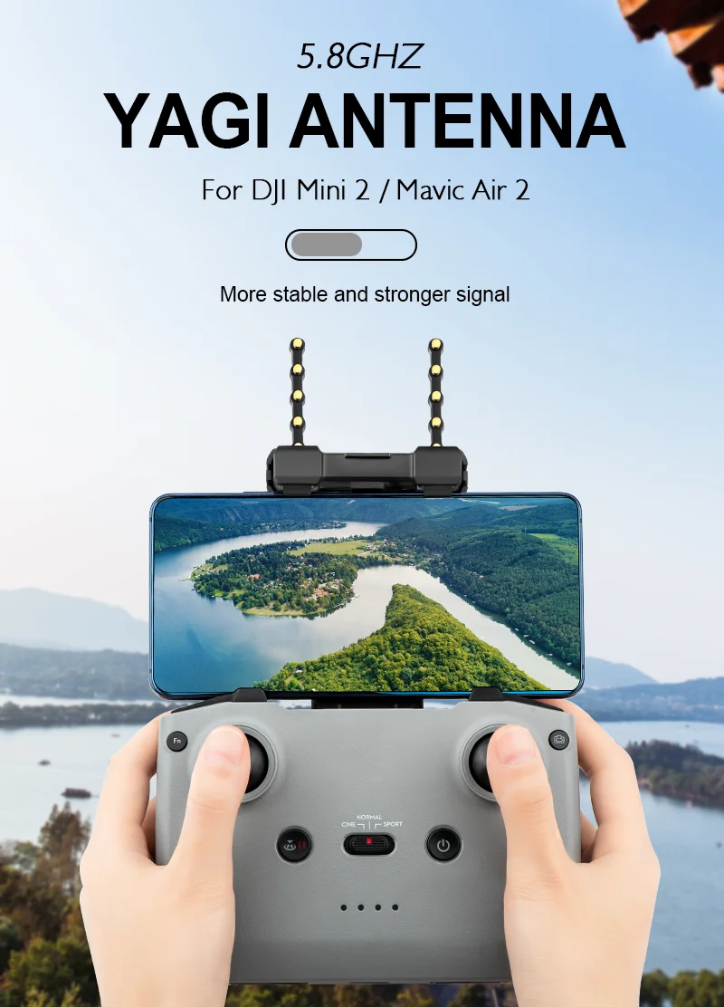 Antena Yagi de liberación rápida STARTC para DJI mini2/NEO/Air 2S 5,8 GHz extensor de rango de señal accesorio para Dron