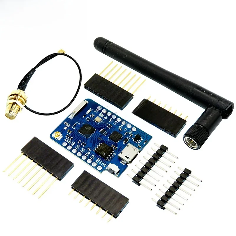 WEMOS D1 Mini Pro 4M 16M octets connecteur d'antenne externe basé sur NodeMCU ESP8266 ESP-8266EX CP2104 carte de développement WIFI Micro