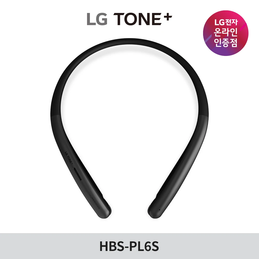 LG Tone Plus Bluetooth Wireless Neck Band Earphone HBS-PL6S Black