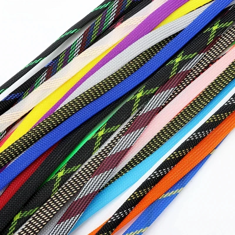 Manchon tressé isolé en PET, 1/2/5/10/20/30/50M, 6mm, gaine de câble extensible haute densité, tresse de protection pour fils
