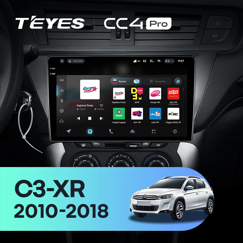 TEYES CC4 PRO For Citroen C3-XR 2010 - 2018 CarPlay Radio Multimedia Stereo Car play Android Auto 2DIN Autoradio