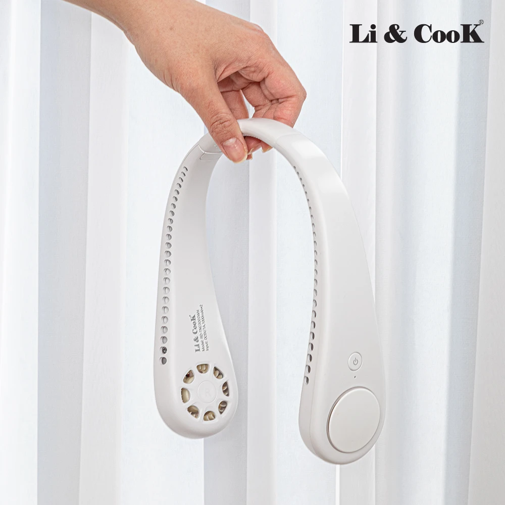 LiAndCook  Storm New Mini Neck Fan Portable Bladeless Hanging Neck BLDC fan