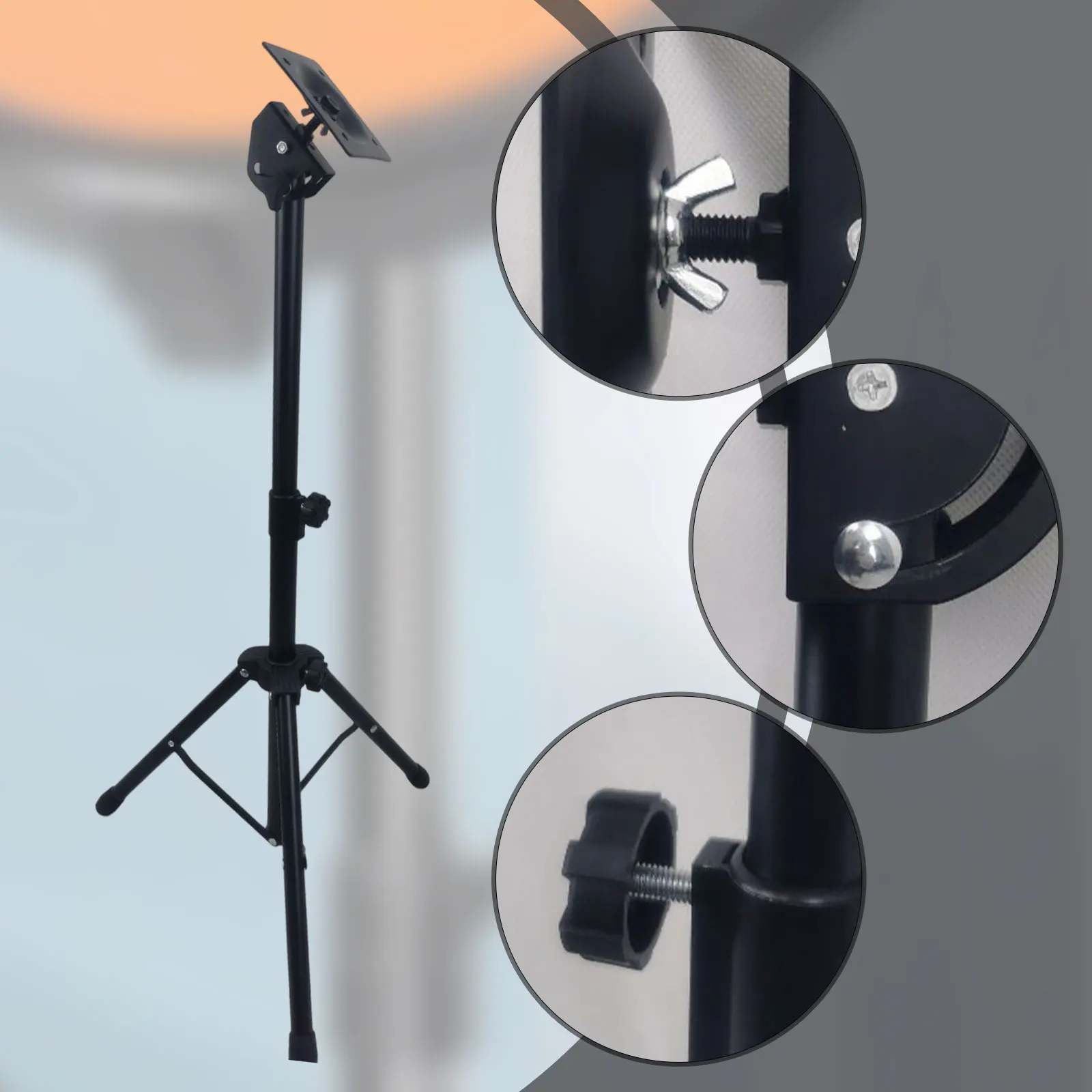 Supporto di montaggio elettronico Supporto per batteria silenzioso Supporto per strumento a percussione regolabile in altezza Tampone per campioni per rullante