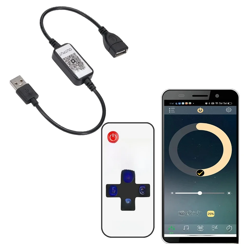 5v 12V usb dc 5521 Magic Home Mini Bluetooth Led variateur monochrome contrôleur bande monochrome contrôle par application Mobile