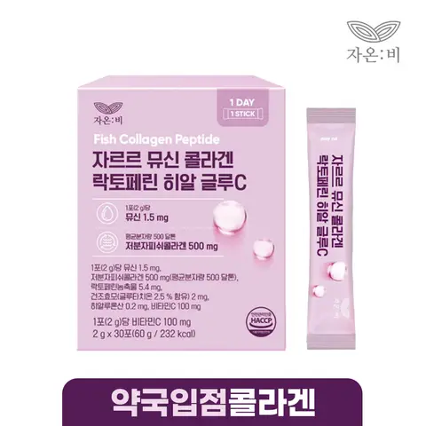 자온비 자르르 뮤신 콜로겐 락토페린 히알 글루C 30포