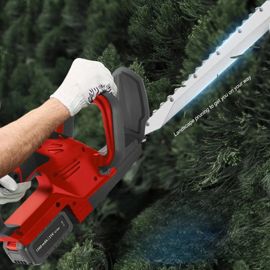 Electric Hedge Trimmer Garden Chainsaw  Chargeable Garden Hedge Coarse Tree Pruner Tea Tree Pruner Flower Pruning Pruner