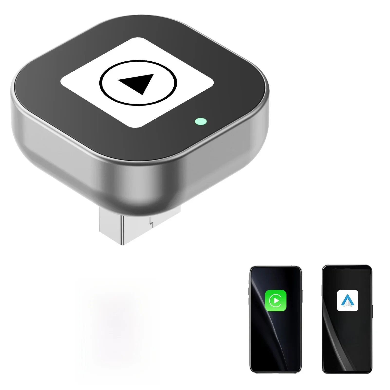 Adapter 2 w 1 przewodowy na bezprzewodowy CarPlay Plug & Plug Auto Connect Konwertuje do przewodowych samochodów Kompatybilny z CarPlay i telefonem z systemem Android AUTO — zdjęcie 2