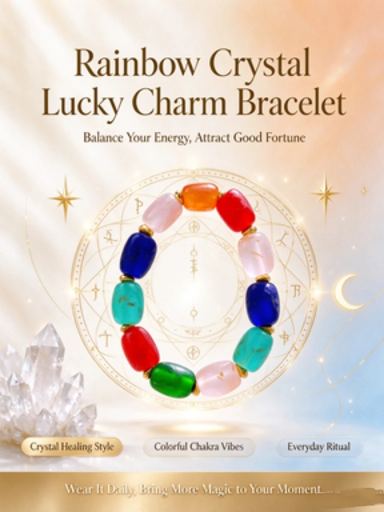 Delicate Light Luxury Blessing Multi-color Glass Bracelet, All-Day Comfort Elastic Stretch Cord, Ancient Craft Inner Floral Glass with Gold Spacers, Ladies Oriental Ornament, Christmas, Anniversary & Birthday Gift