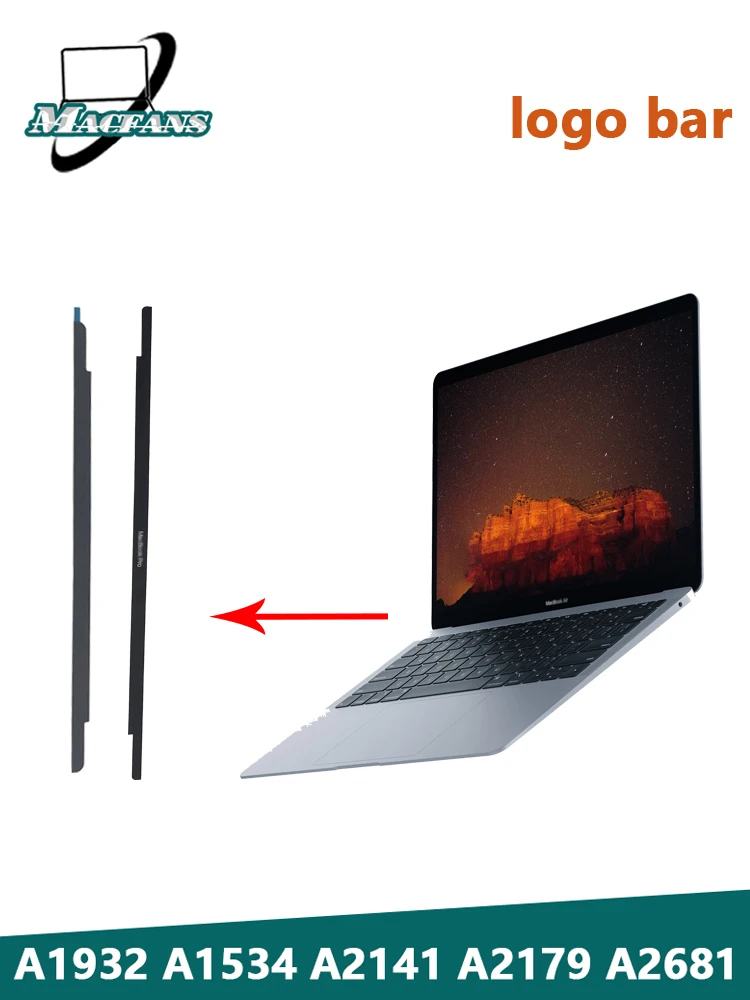 Nowy pasek Logo A2681 A1932 dla MacBook Air A2179 A2337 ekran LCD ramka szklana przednia tapicerka Logo pokrywa A1534 pasek LCD szary/srebrny/złoty — zdjęcie 2