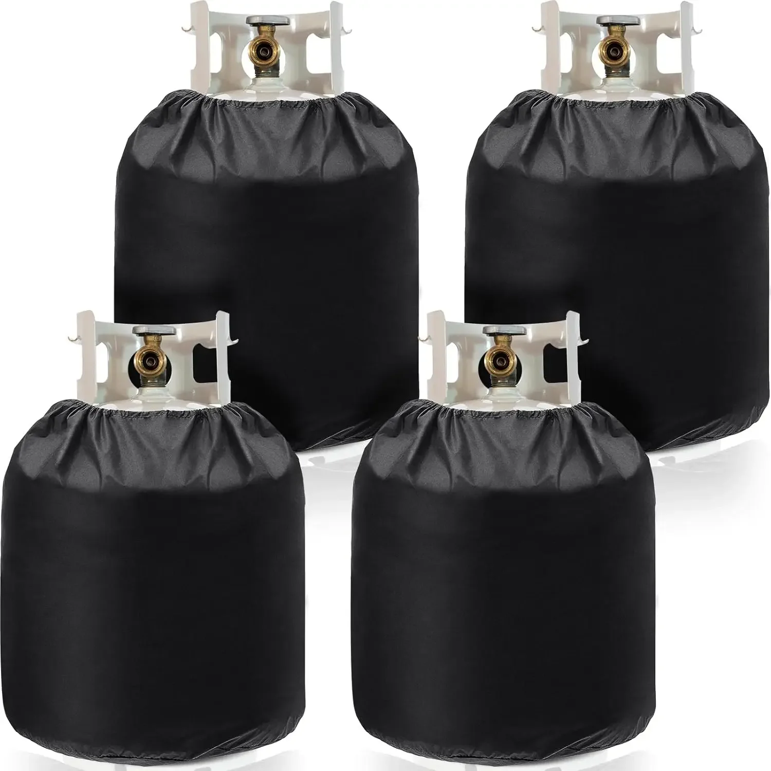 Couvercle de bouteille de gaz pour réservoir de Propane extérieur 210D, tissu Oxford noir, imperméable, anti-poussière et résistant aux UV, pour Camping, Barbecue, poêle à gaz