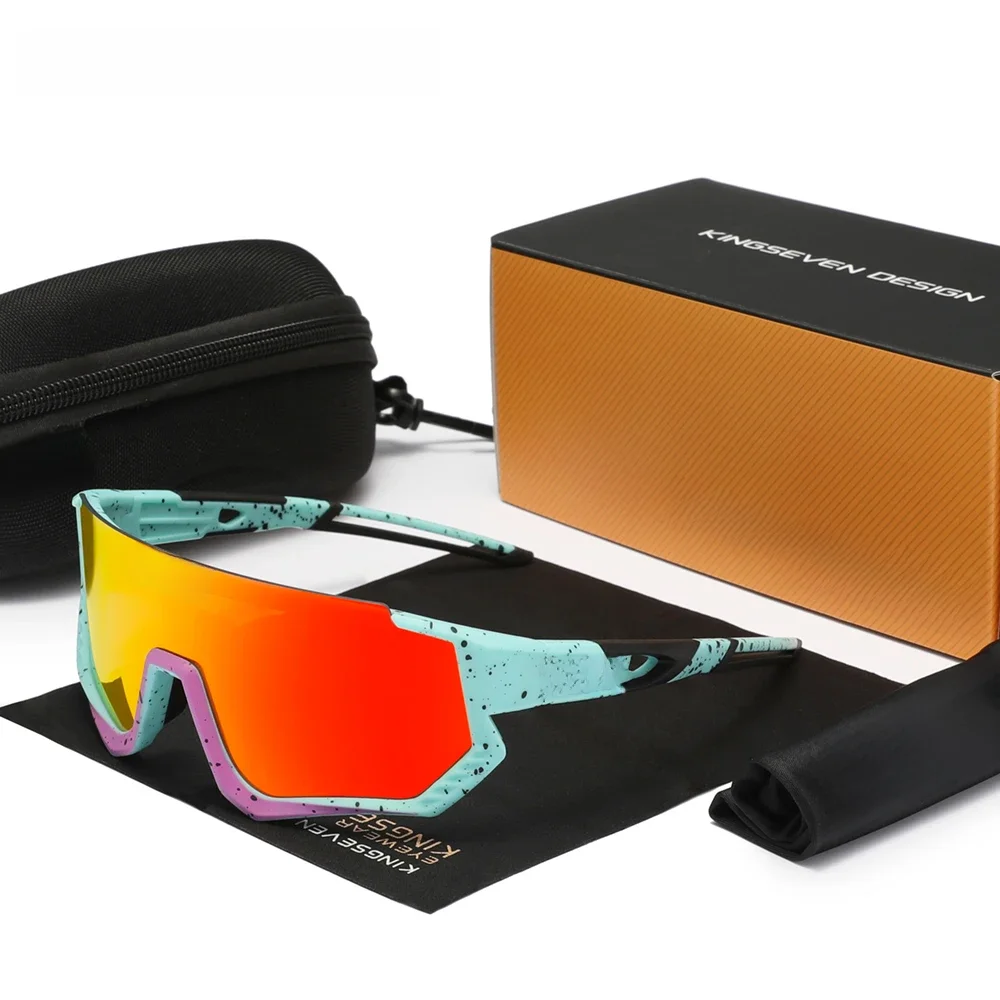 AliExpress KINGSEVEN Fashion Anti-UV400 Sunglasses Cycling Men Women Bicycle Glasses Climbing Polarized Bike Sports Large Frame Eyewear