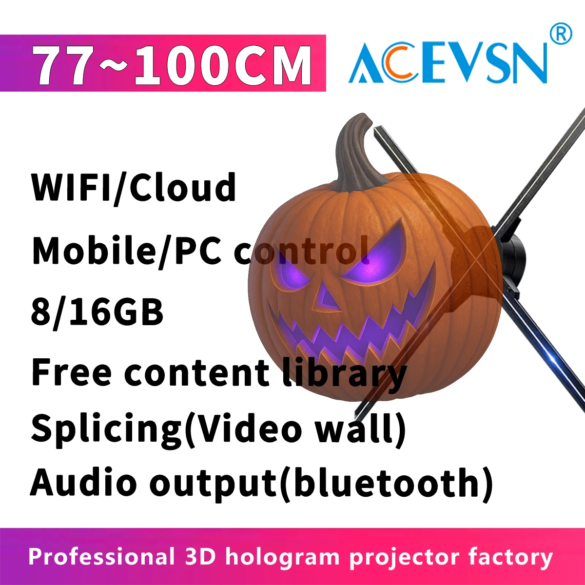 

77-100 см 3D голограмма вентилятор дисплей светодиодный рекламный проектор цифровая вывеска визуальный плеер для бизнес продвижение выставочное шоу