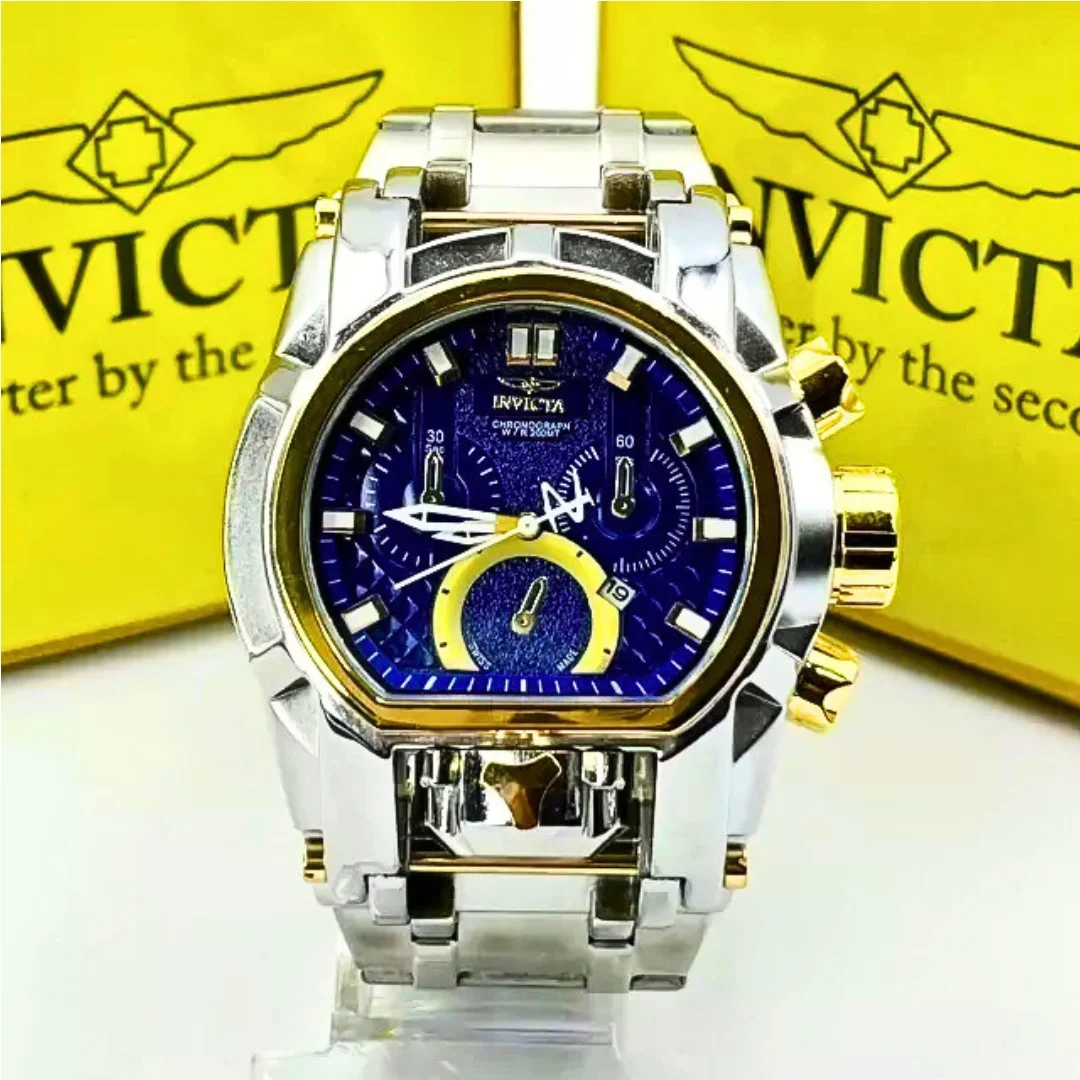 Relógio Masculino Invicta Zeus Magnum Aço Inoxidável Robusto À Prova D'água Grande e Pesado Enviado na Caixa