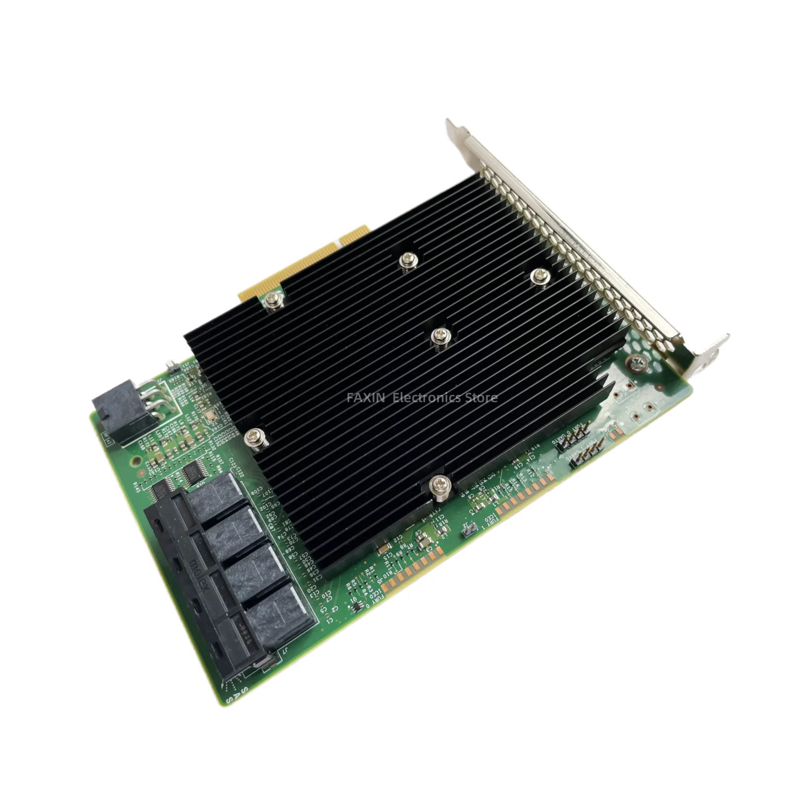 For LSI SAS9300-16i 9300-16i 12Gbps HBA BUS Expander Card IT mode 03-25600-01B Original used