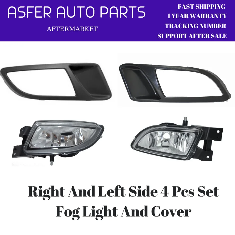 Front Bumper Fog Light and Cover For Fiat Bravo 2007-2014 Left Right Set 735441595 735441596 51775550 51827372