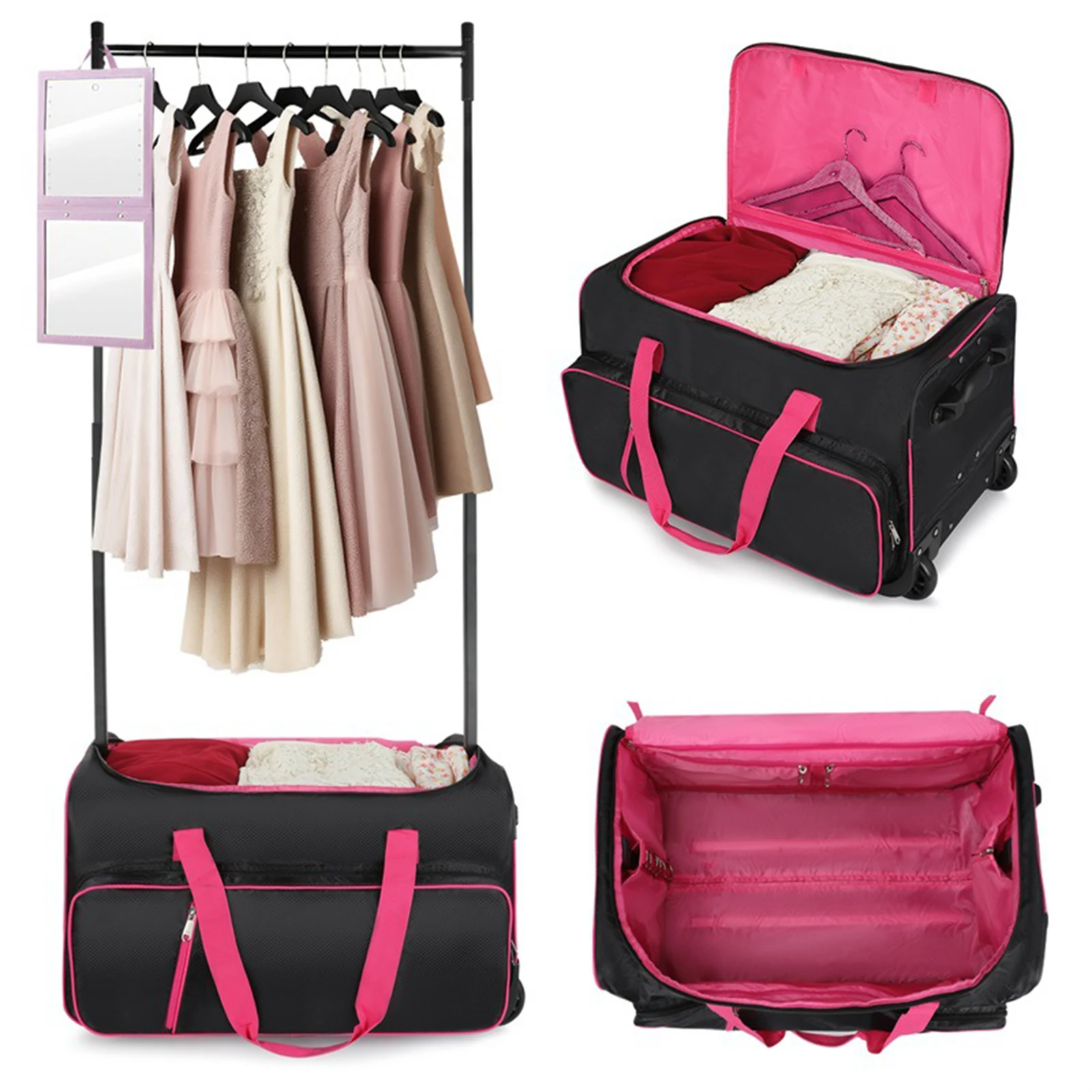 rolling-dance-bag-duffel-bag-wheeled-suitcase-with-garment-rack-stable-for-travel-men-women-portable-drop-bottom-wheeled