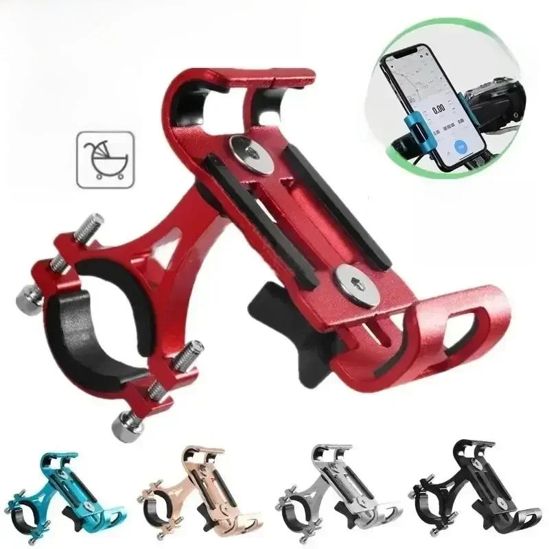 AliExpress Opansten Metal Motorcycle Bike Phone Holder Aluminum Alloy Anti-slip Bracket GPS Clip Universal Bicycle Stand Support for All Smartphones