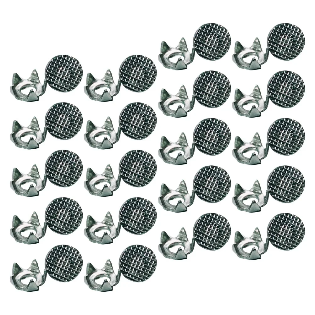 Piquets de chaussures antidérapants en acier, 20 pièces, accessoires d'escalade portables, crampons antidérapants, pinces à glace pour la chasse, la marche et la randonnée