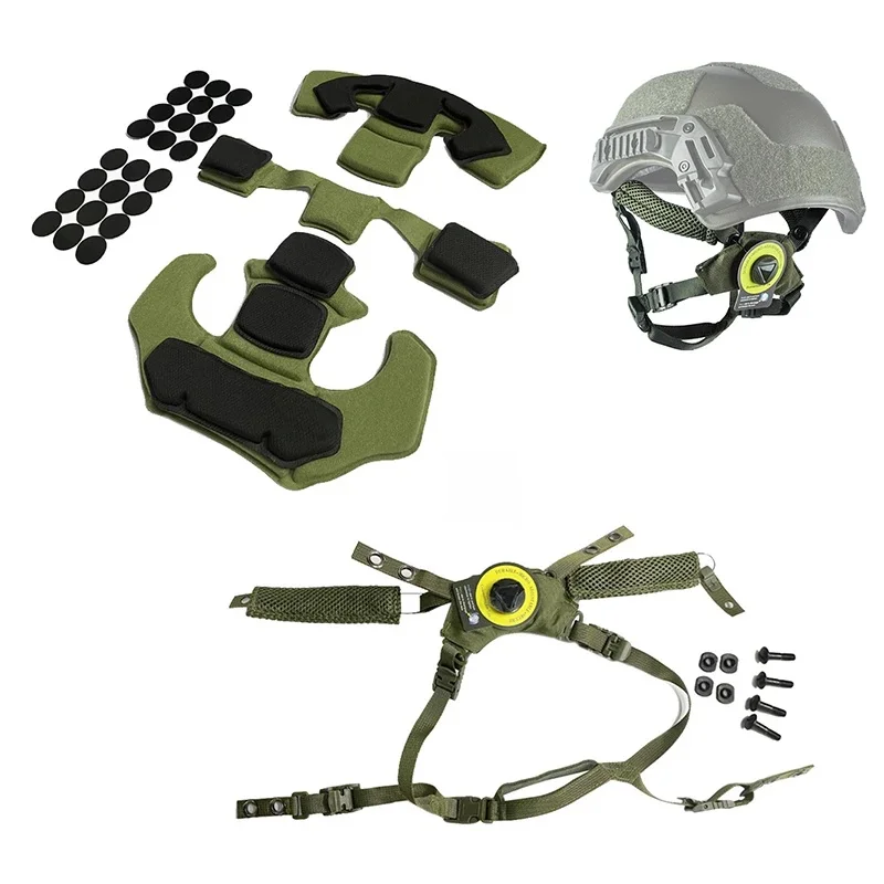 Taktyczny system zawieszenia kasku Airsoft Paintball podkładki ochronne Gen1 podkładka z pianki memory do kasku Wendy Fast MICH ACH — zdjęcie 2