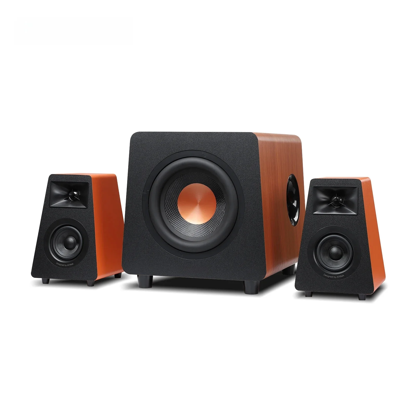 AIYIMA 2.1 Kanaals Bluetooth Speaker + 800X Subwoofer Hifi Home Sound Theater Houten Luidsprekers Combinatie DIY Boekenplank Luidsprekers - afbeelding 2