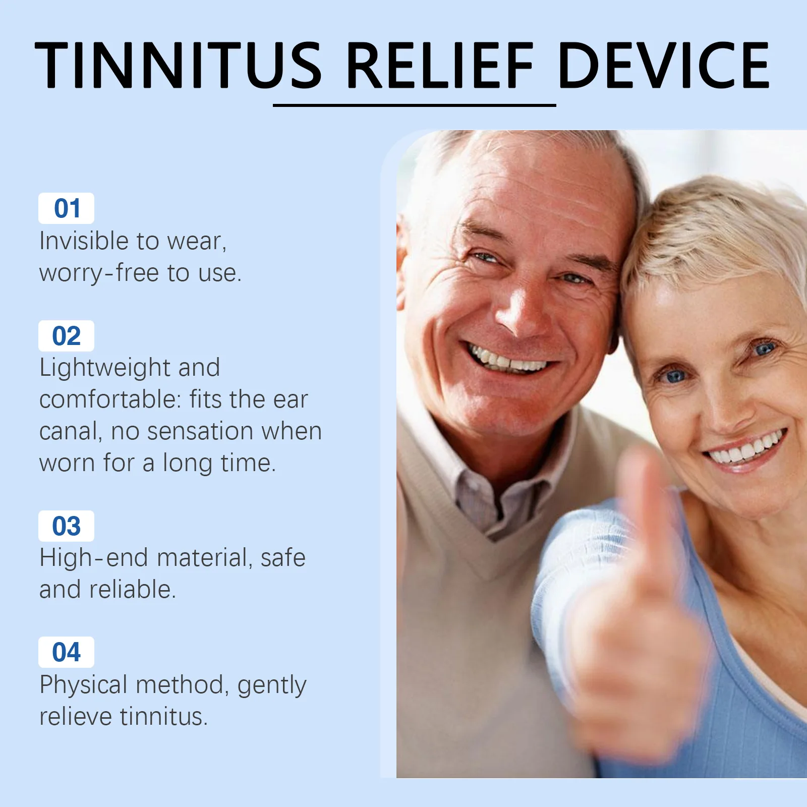 South Moon Tinnitus Clip Ear Ringing Calming Relief Improve Listen Relieve Deaf Ear Pressure Stopper Portable Anti Tinnitus Clip