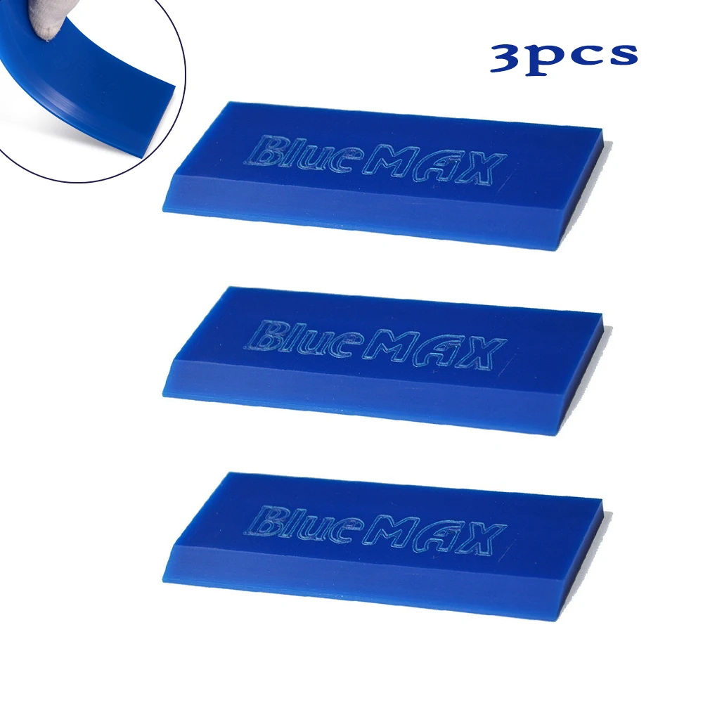 EHDIS BlueMAX Rubber Scraper Blade for Car Window Cleaning Auto Wrap Film Window Tinting Squeegee Snow Shovel Ice Scraper Tool