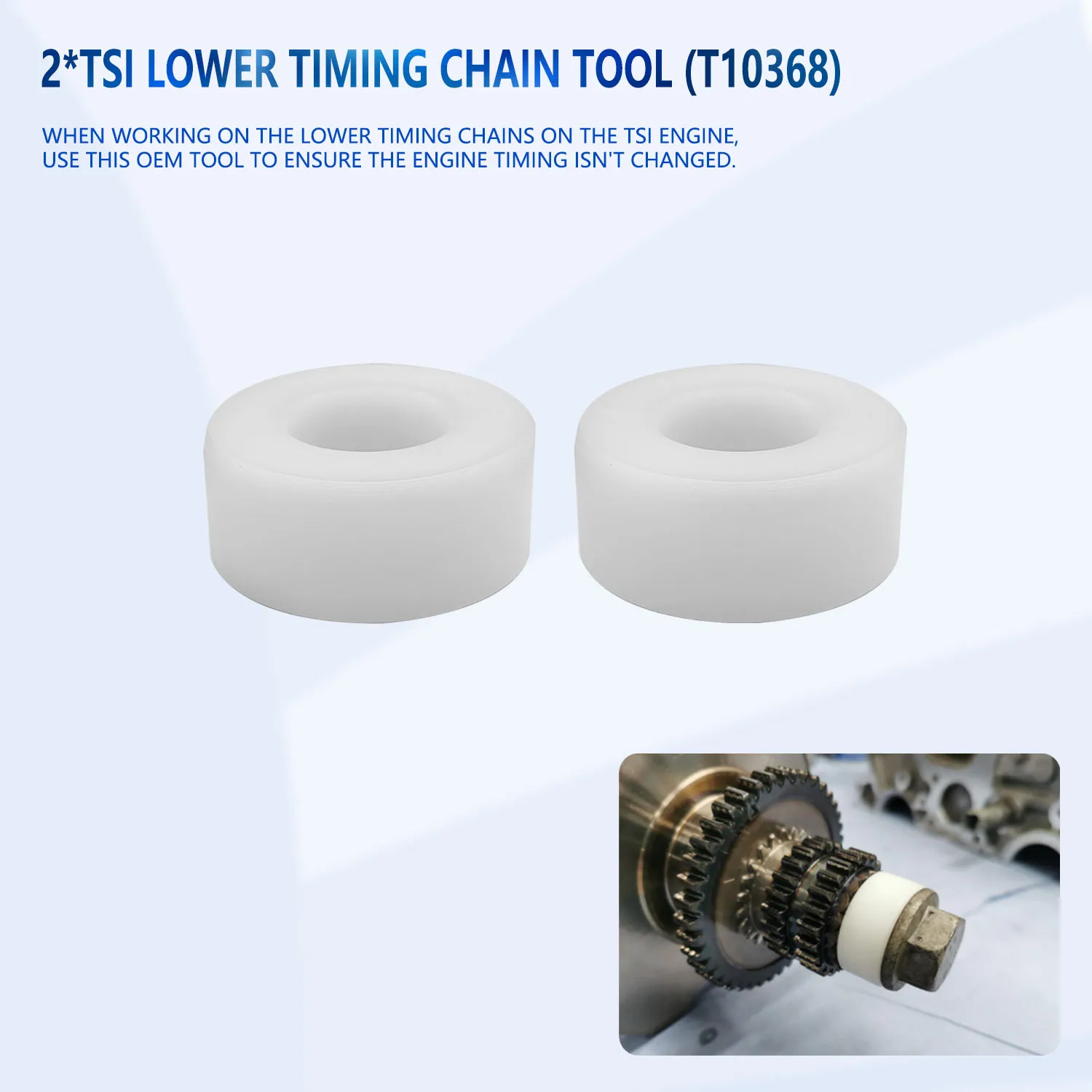 T10531 Shock Absorber Fixing Tool Crankshaft Pulley Removal Suitable for Audi Skoda Volkswagen 1.8 2.0 4V TFSi EA888