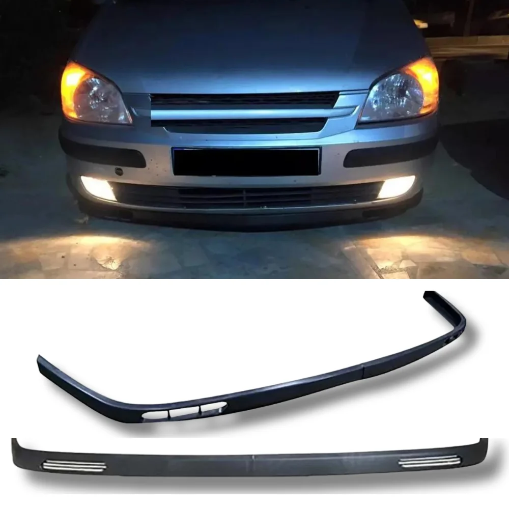 For Hyundai Getz 2 Pcs Front Bumper Lip Body Kit Spoiler Splitter Diffuser High Quality ABS Plastic Professional Tuning Parts