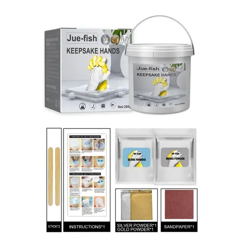 Jue-Fish Festival DIY Craft Gift Modeling Air Dry Clay Kit for Children Kids Three-dimensional hand model powder Craft Keepsake