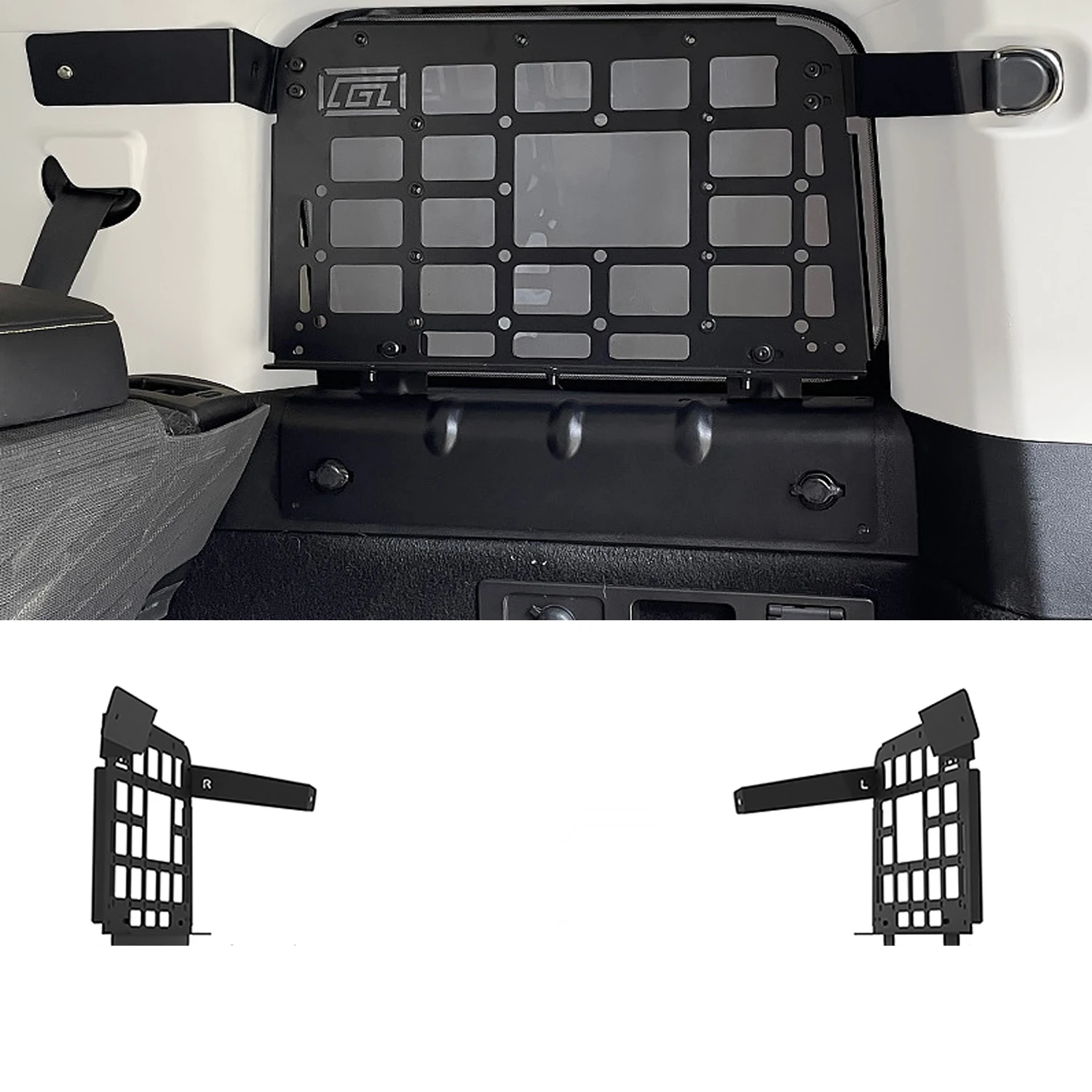 For GWM Tank 300 tank300 Hi4-T Side Window Shelf Car Rear Trunk Rack Storage Molle panel