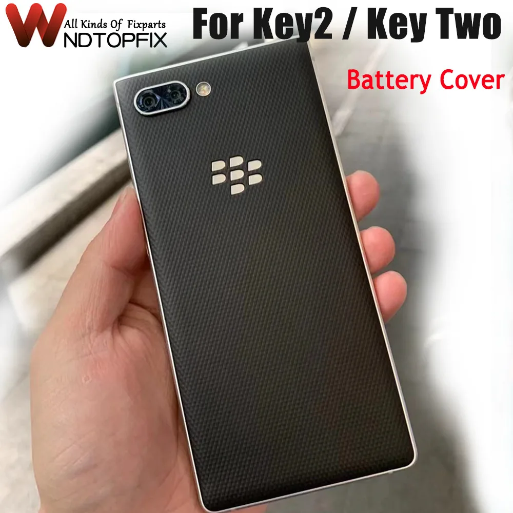 New For Blackberry Key Two Back Key 2 Battery Cover Door Rear Glass Housing Case For Blackberry Key2 Battery Cover Housing