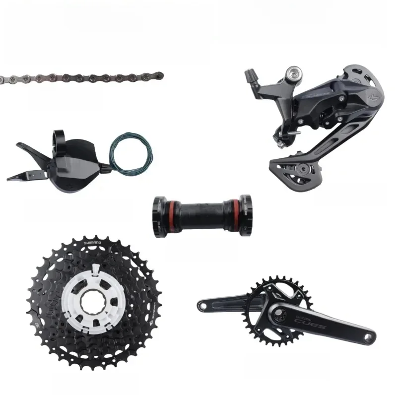 AliExpress Shimano CUES U6000 1x9S Set SL U4000 9s Right RD U3020 LG300 11-36T 9s LG500 Chain BB MT500 PA/MT501 BSA Original MTB Bike Set