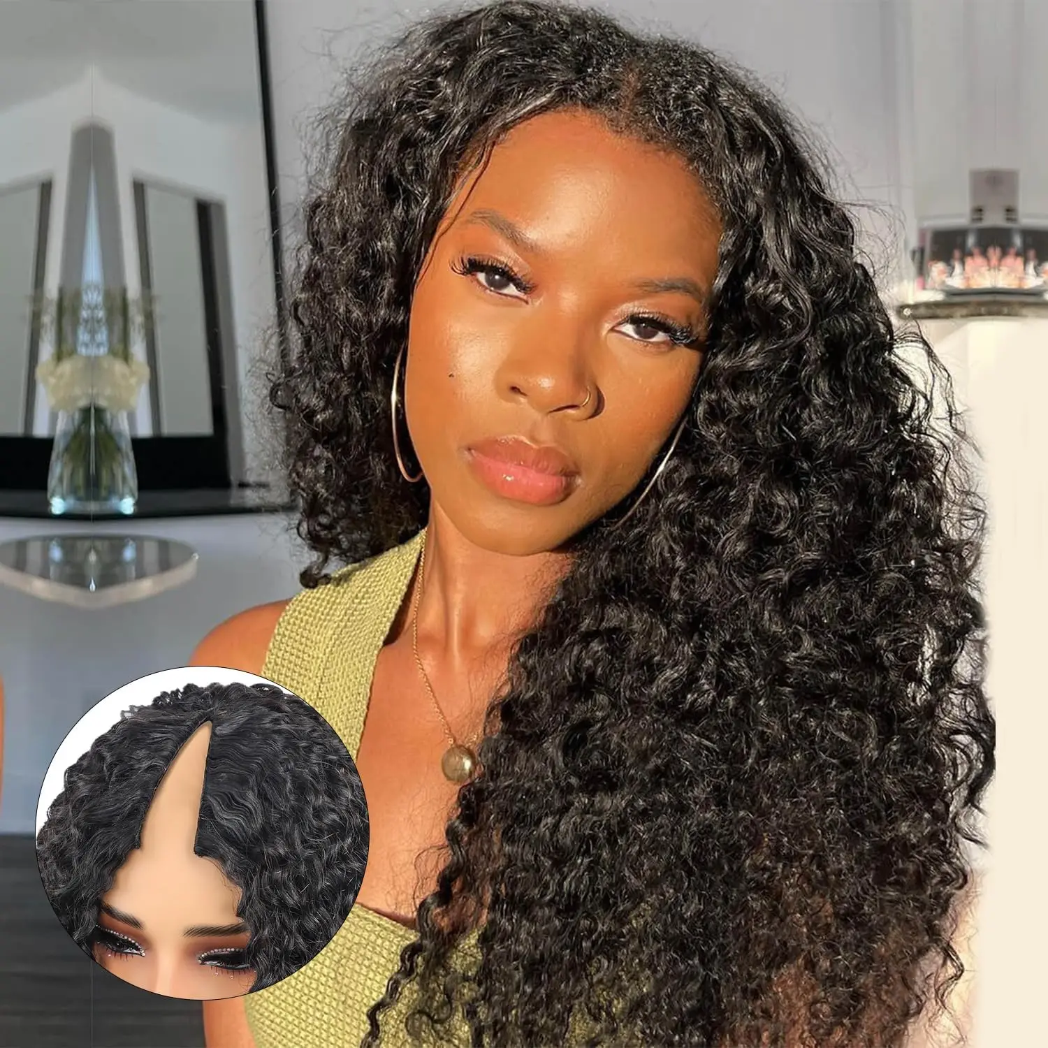 180% Density Bob Wig Human Hair 13x4 HD Lace Front Wigs Lace Frontal Short Curly Bob Wigs Lace Frontal Wigs Human Hair