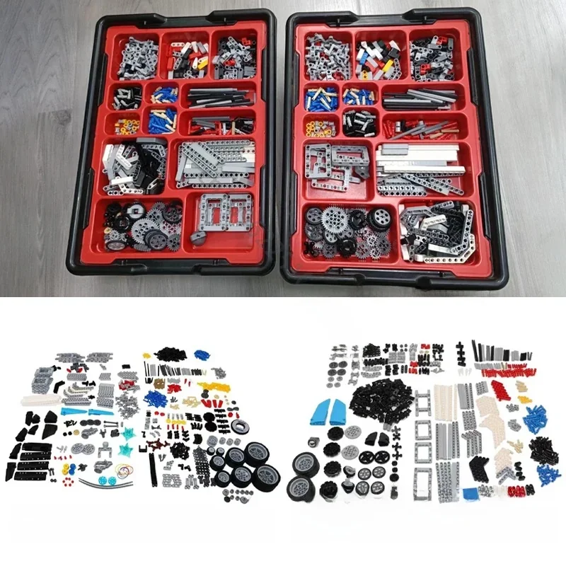 EV3 Core Uitbreidingsset 45544 45560 Grote Servomotor MOC Bouwstenen 9898 Onderdelen Technische STOOM Educatieve Bakstenen Speelgoed Cadeau - afbeelding 2