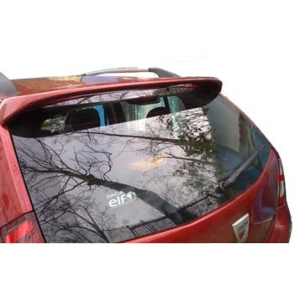 For Renault Dacia Sandero 2008-13 Glass top Spoiler Fiber Material Rear Roof Spoiler Wing Trunk Lip Car Styling Fully Compatible