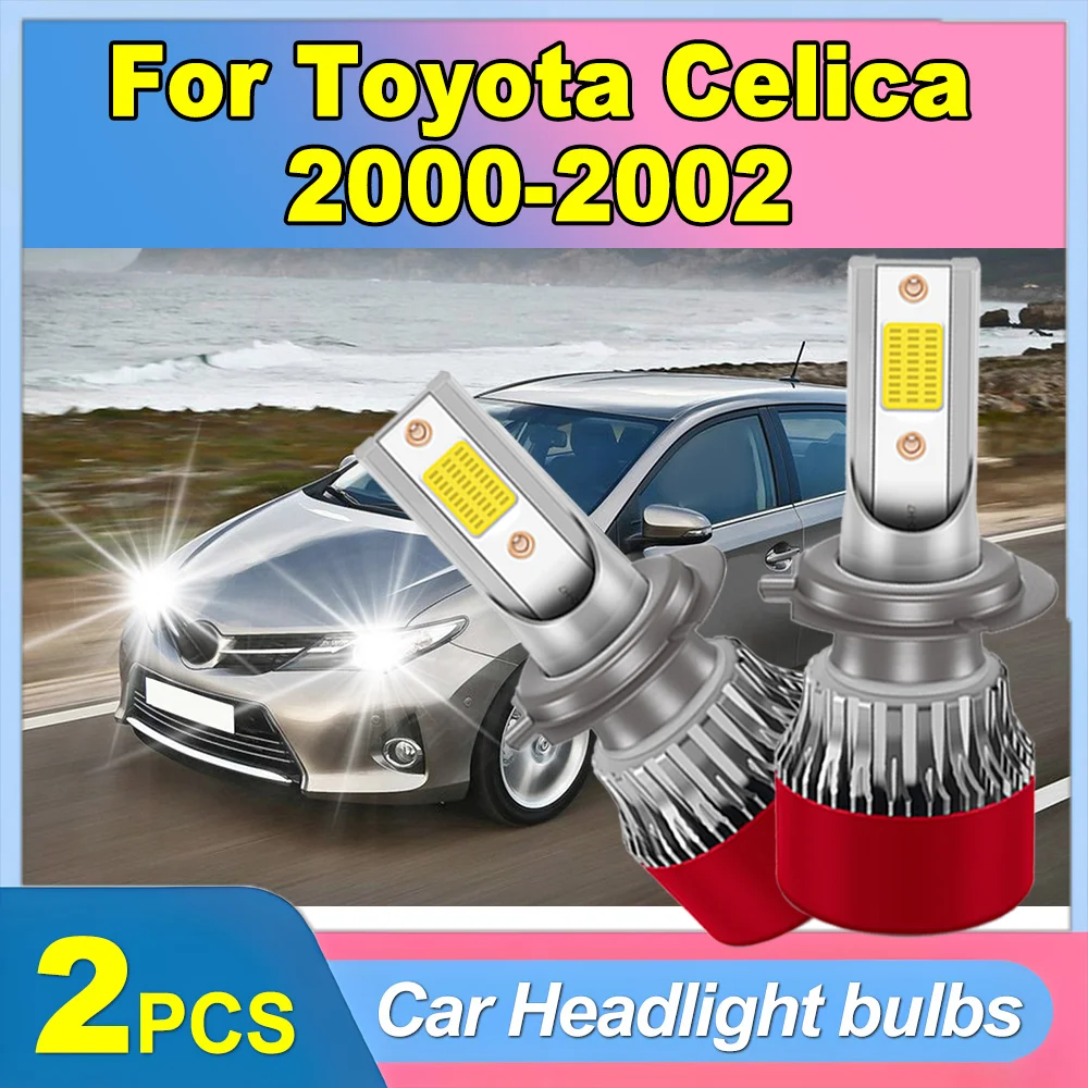 

2PCS 150W Turbo Auto Headlamps 30000LM Car LED Headlight Bulbs 6000K White Plug and Play 12V For Toyota Celica 2000 2001 2002