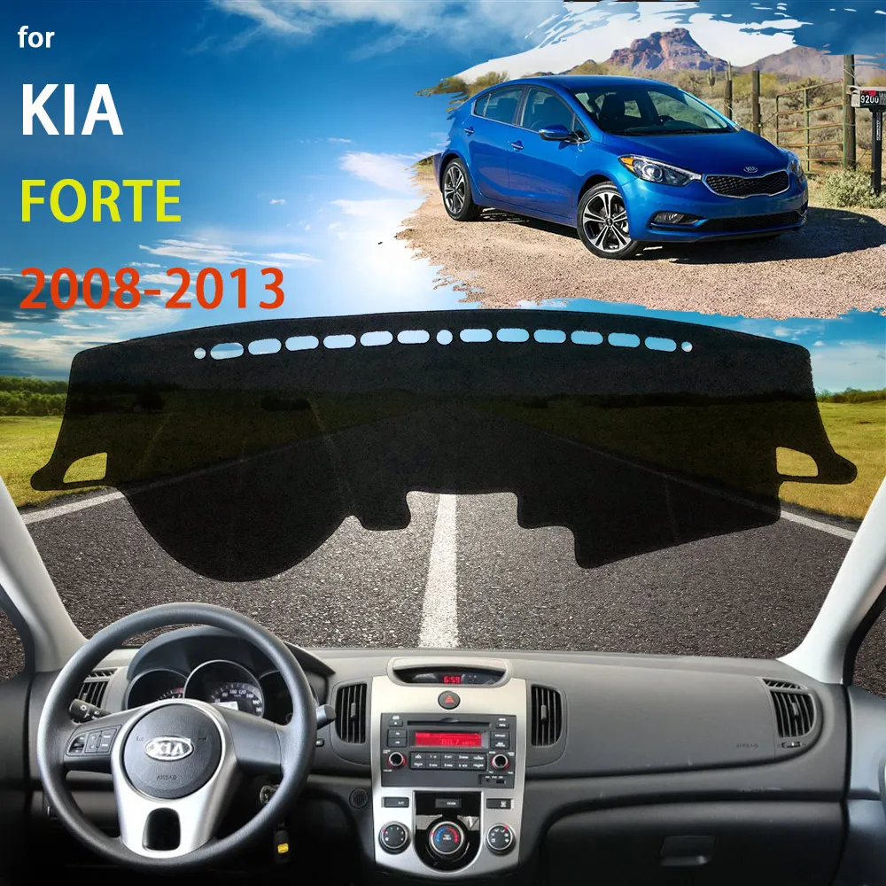 

Коврик для приборной панели, ковер для Kia Forte Cerato Koup TD 2008 2009 2010 2011 2012 2013, защита приборной панели, анти-УФ-защитный ковер