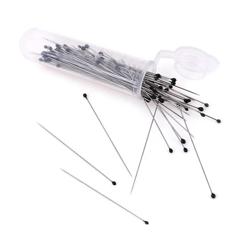 100pcs Insect Pins Specimen Needle Stainless Steel With Plastic Box For School Lab Entomology Body Dissection Insect Needle